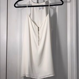 NWOT large Express zipper barcelona top